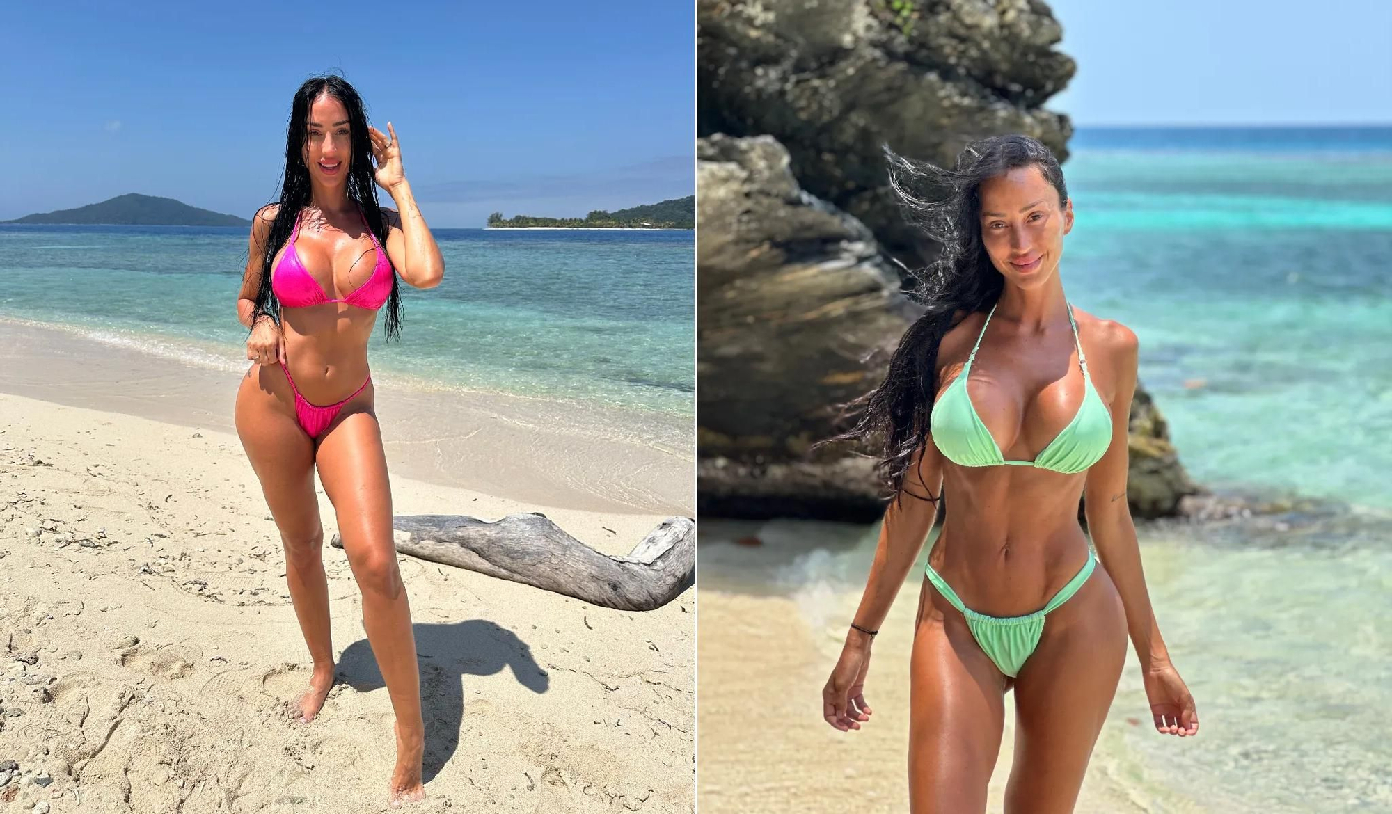 Antes y después de Aurah Ruiz en 'Supervivientes'