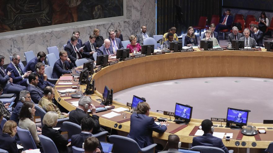 Una sesión del Consejo de Seguridad de la ONU.