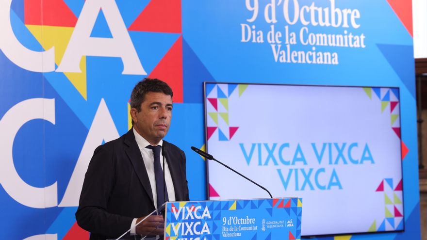 Mazón llança "Vixca" com a lema del 9 d'Octubre, una paraula no normativa que no reconeix l'Acadèmia Valenciana de la Llengua