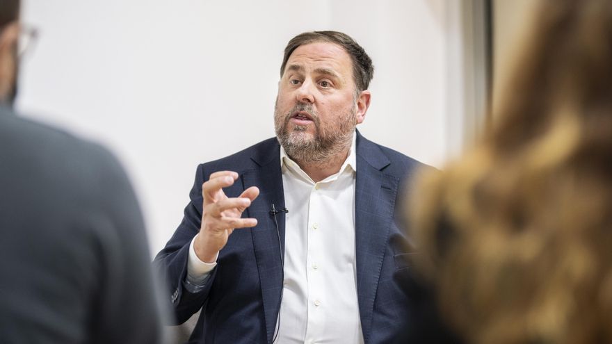 El líder de ERC, Oriol Junqueras, fue indultado hace cinco meses y continúa inhabilitado