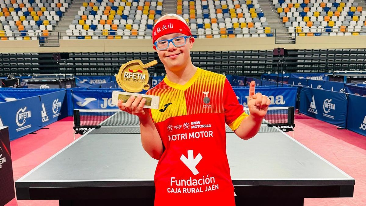 Marcos Valsera, de campeón de España de tenis de mesa con síndrome de Down a soñar con el Mundial: "No me rindo"