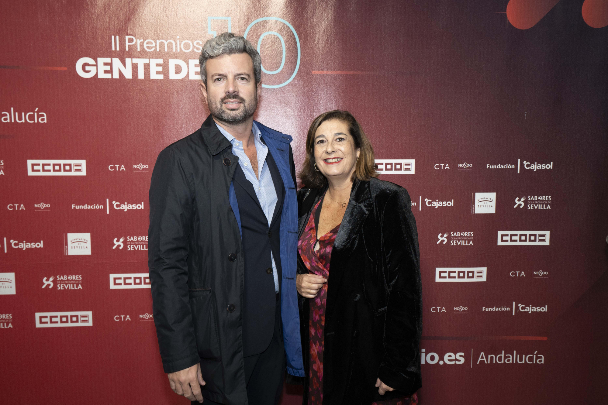 José María Gómez, director del Hotel Abba Sevilla, con Pilar Aquino.
