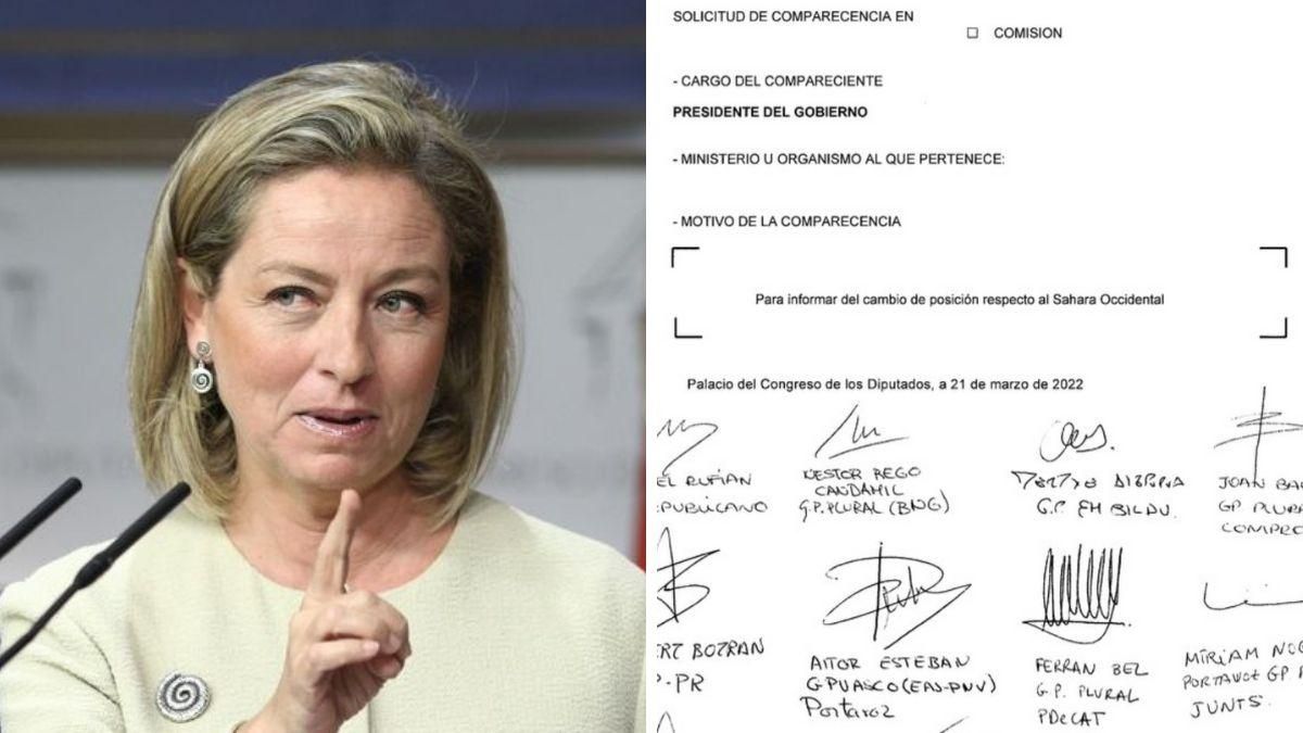 La firma de Ana Oramas, con forma de espiral, llama la atención de los internautas.