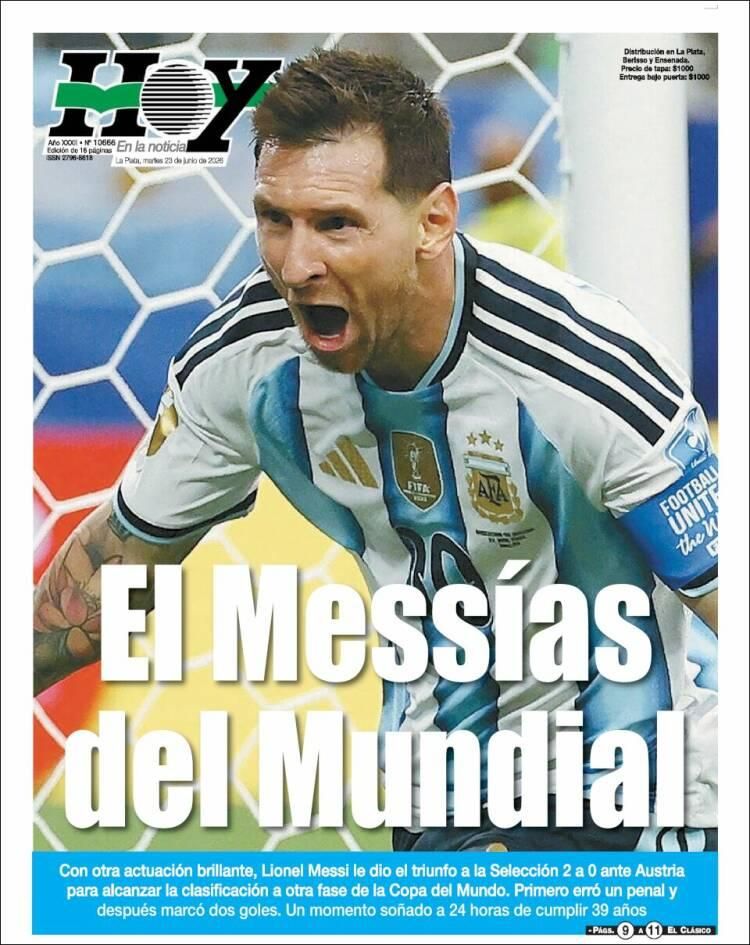 Los diarios del mundo, a los pies de un Messi eterno