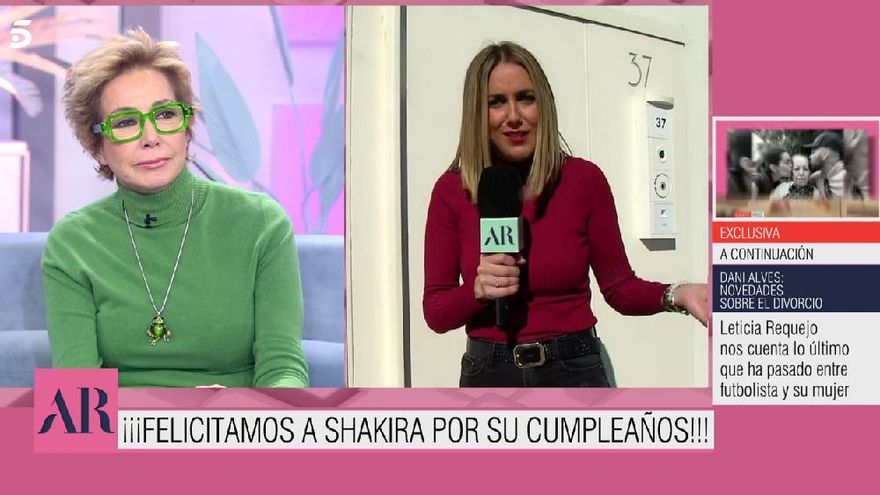 Shakira celebra su cumpleaños con una tarta personalizada regalo de 'El programa de AR'