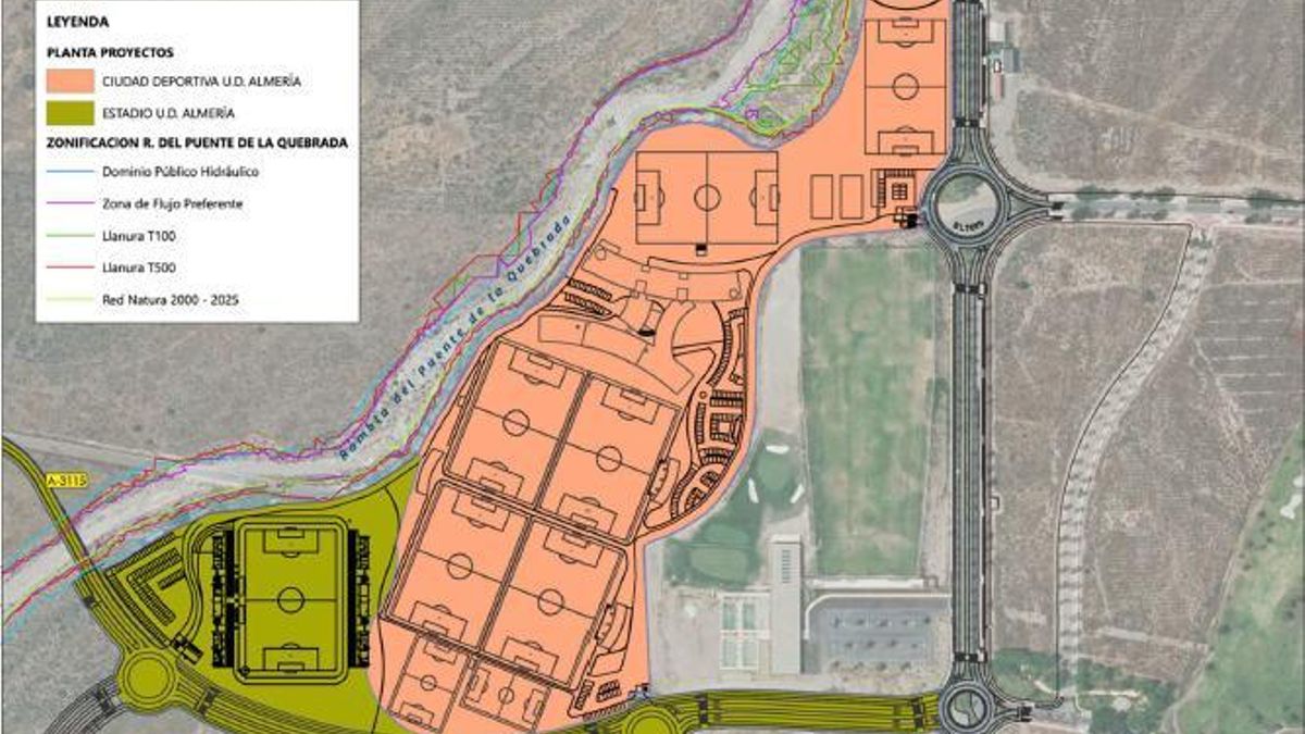 Ecologistas alertan de que la futura ciudad deportiva de la UD Almería dañará hábitats naturales protegidos