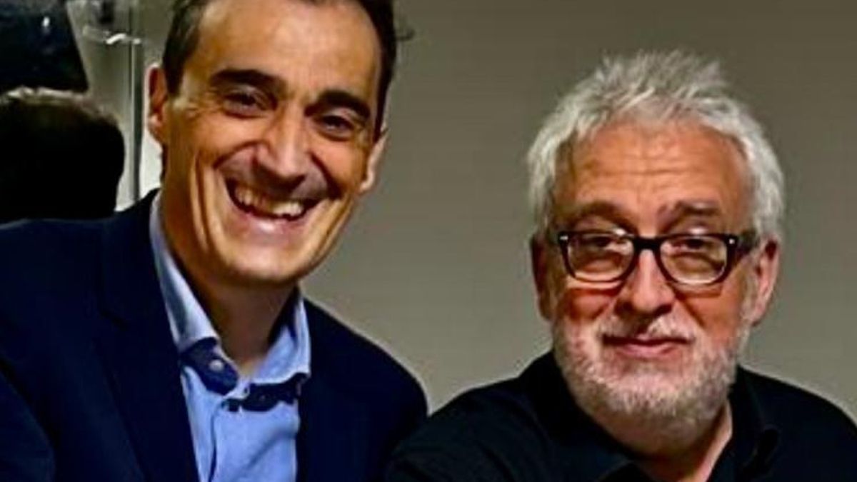 El alcalde Enrique Bretones y el actor Leo Harlem.