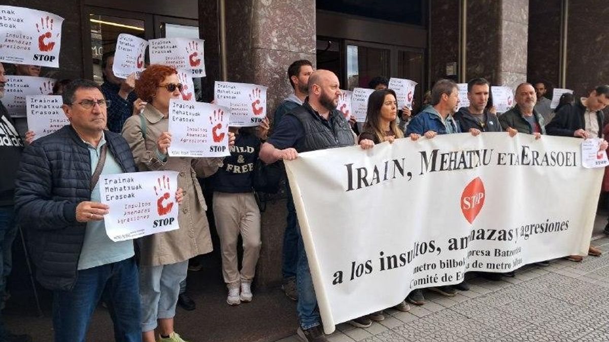 Trabajadores de Metro Bilbao denuncian "una agresión cada tres días" y piden mayor protección y apoyo psicológico