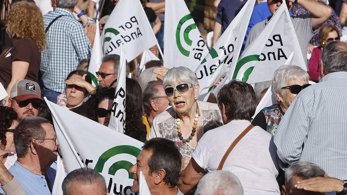 Mitin de Por Andalucía en la plaza de la Juventud de Córdoba