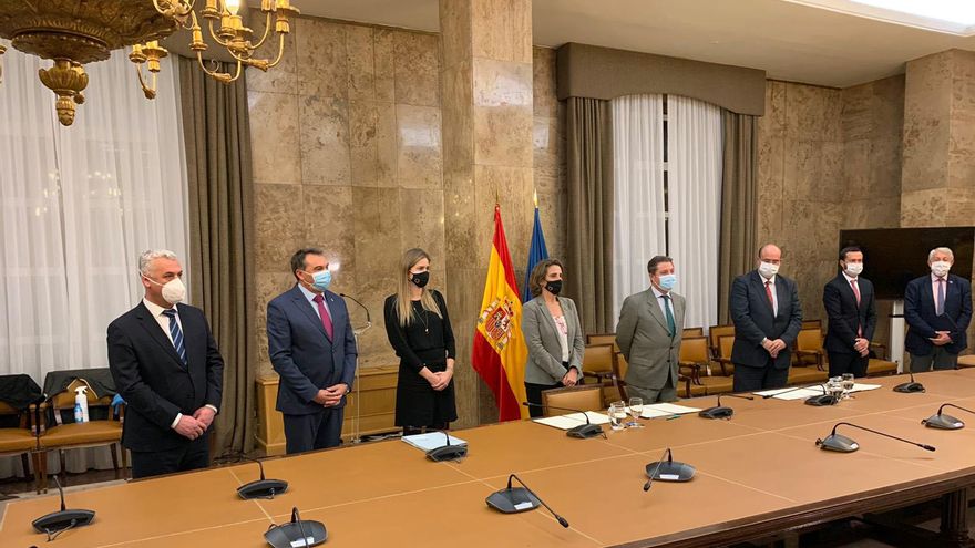 Acto firma protocolo para el convenio de transición justa en Zorita