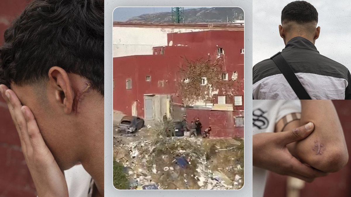 Reconstrucción de uno de los vídeos de palizas de militares a migrantes en Ceuta: "Dormíamos y nos despertaron a golpes"