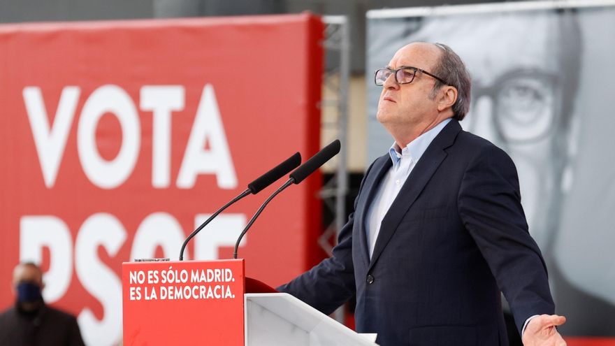 El candidato socialista a la Comunidad de Madrid, Ángel Gabilondo, este domingo. EFE/ Chema Moya