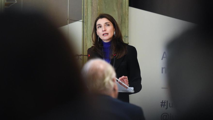 Archivo - La ministra de Justicia, Pilar Llop, interviene durante la IV edición de las Jornadas de Justicia e Igualdad, en el Palacio de Parcent, a 6 de marzo de 2023, en Madrid (España).