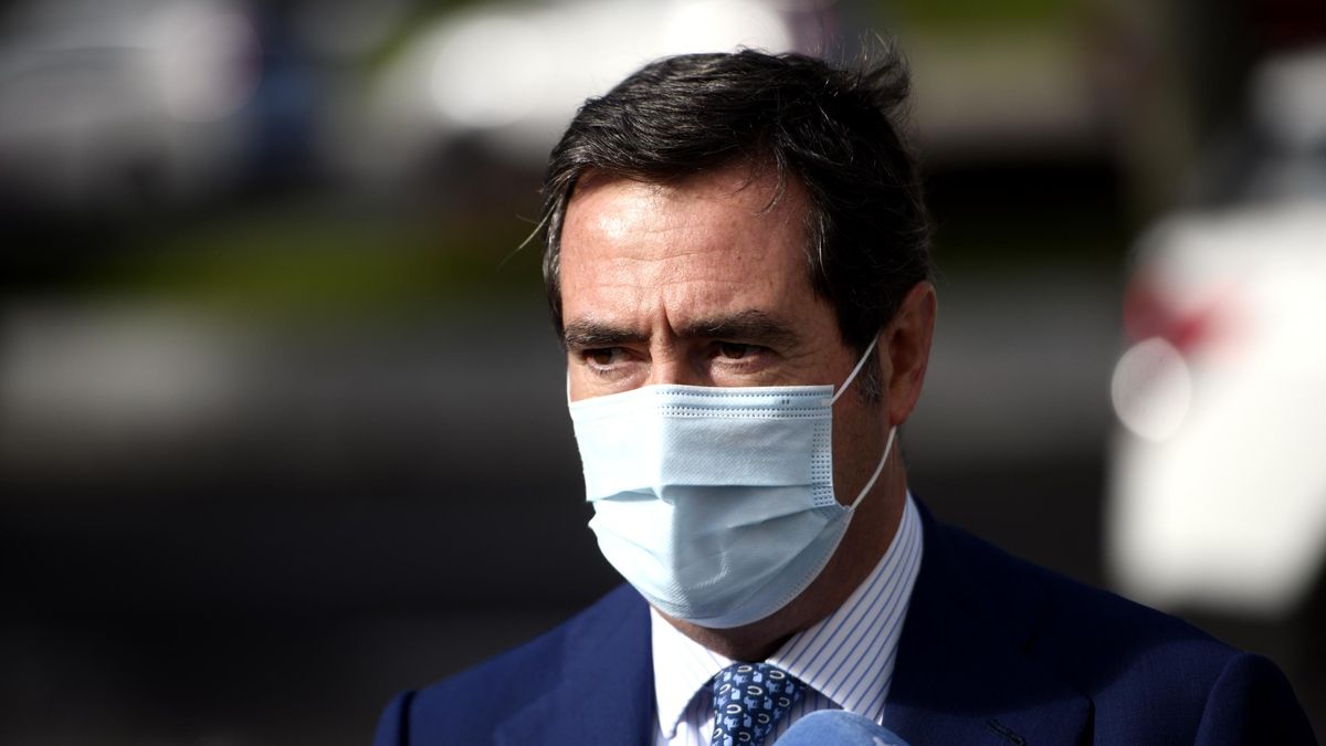 El presidente de la patronal CEOE, Antonio Garamendi, en imagen de archivo