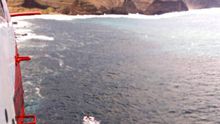 Búsqueda del pescador caído al mar en Faneroque, Gran Canaria
