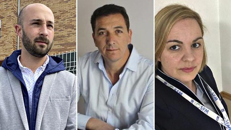 Angel San Frutos, tanopractor, y José Pozas, enterrador, trabajan en una funeraria de Segovia; Vanessa Adrao en la Empresa Municipal de Servicios Fúnebres de Madrid.