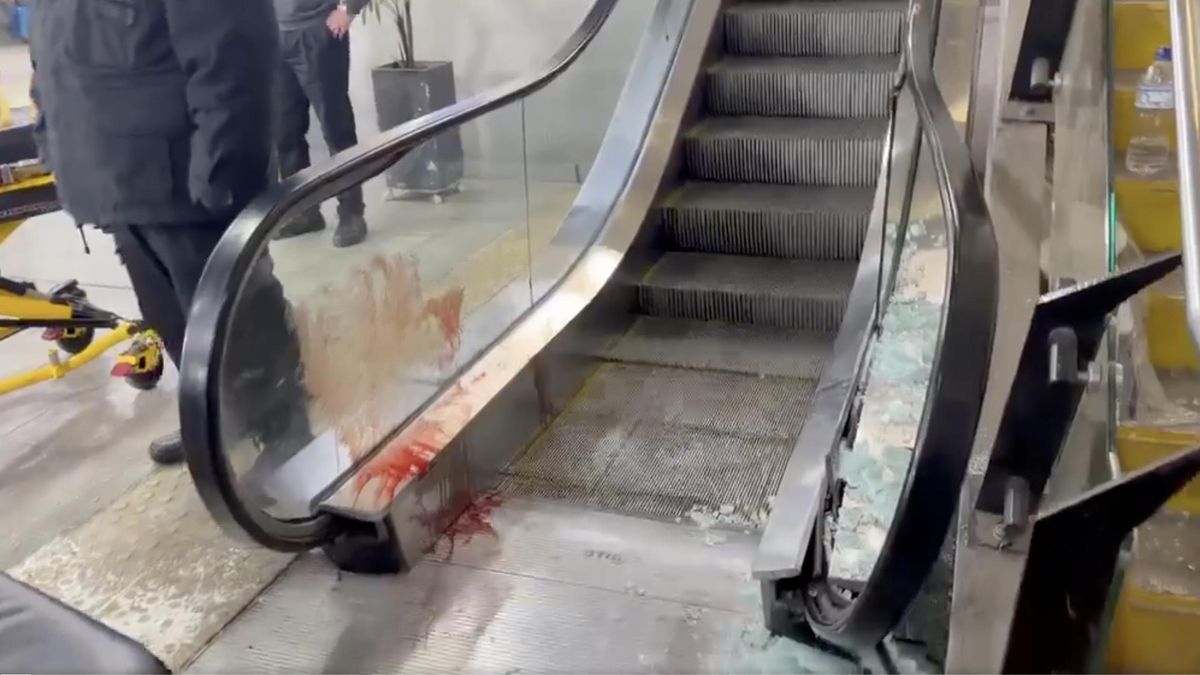 La escalera mecánica que colapsó