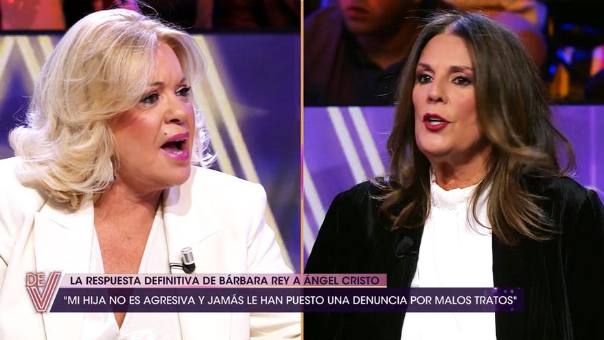 Bárbara Rey se enzarzó con Ángela Portero en 'De Viernes' y amenazó con demandarla: "No quiero tenerla contigo"