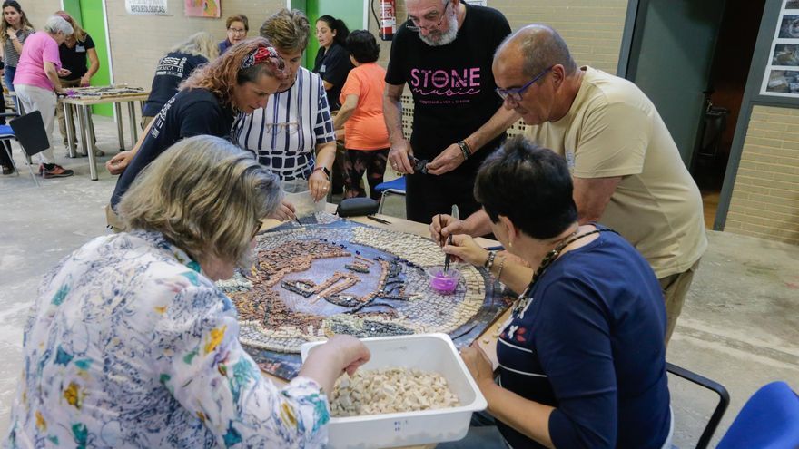 El mosaico 'Medusa' del yacimiento de Huerta Otero ya tiene su réplica en Mérida