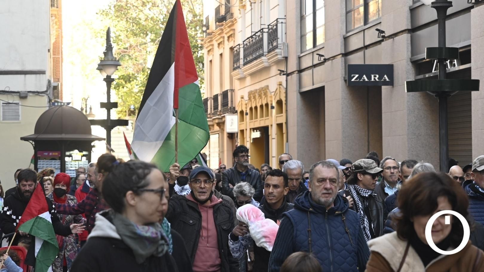 Manifestación por el pueblo Palestino.