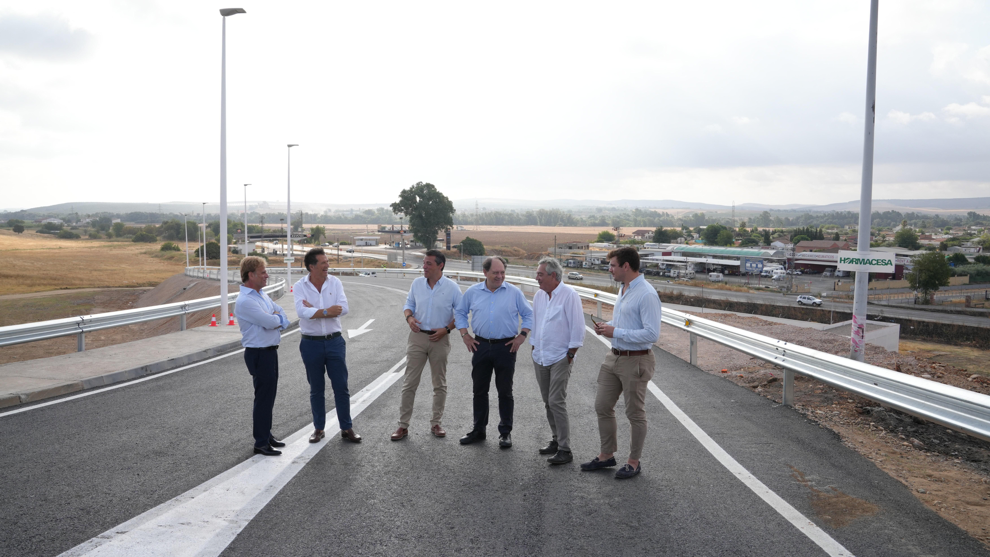 Bellido visita las obras de acceso al cementerio de Nuestra Señora de La Fuensanta