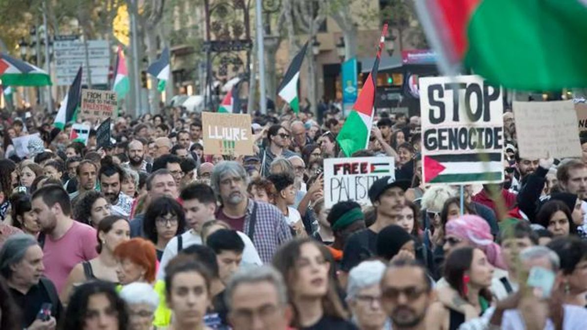 Manifestación en apoyo a Palestina