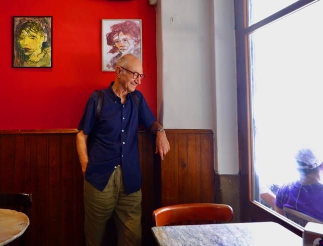 Murillo tras terminar la entrevista.