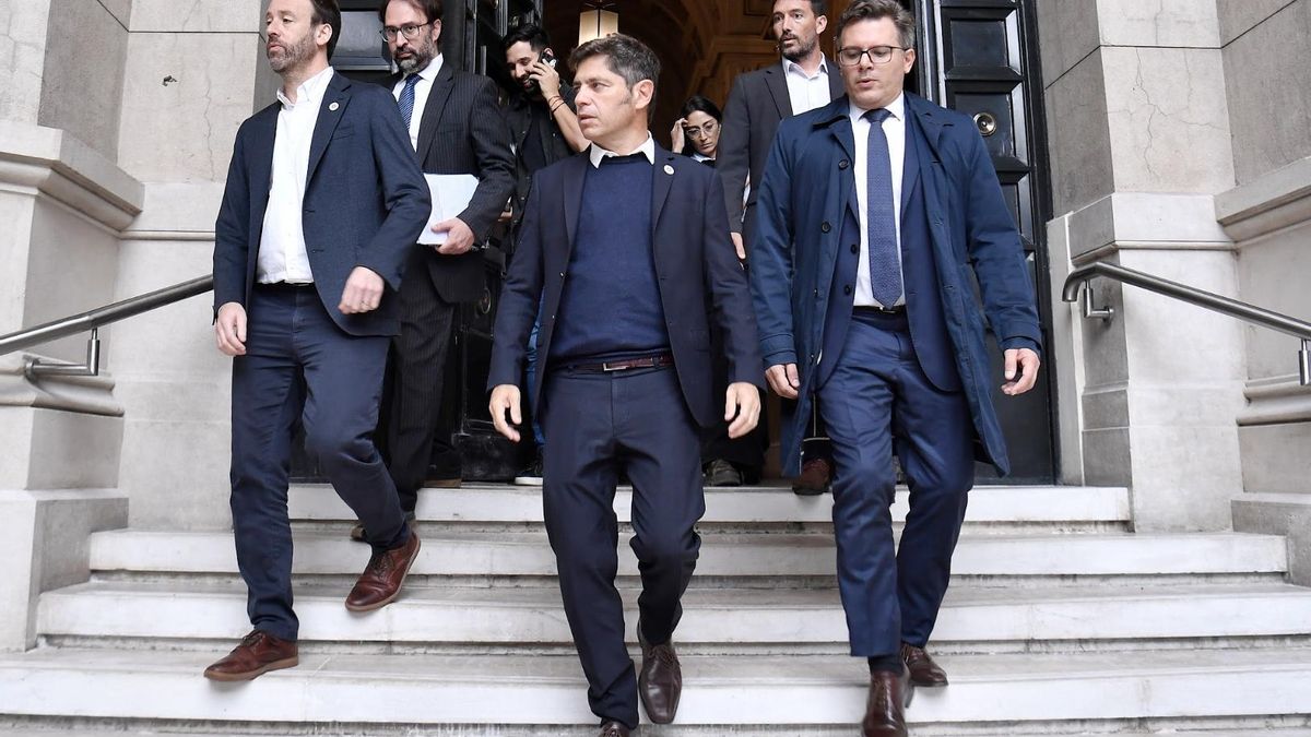 Axel Kicillof este martes en la audiencia en la Corte Suprema.