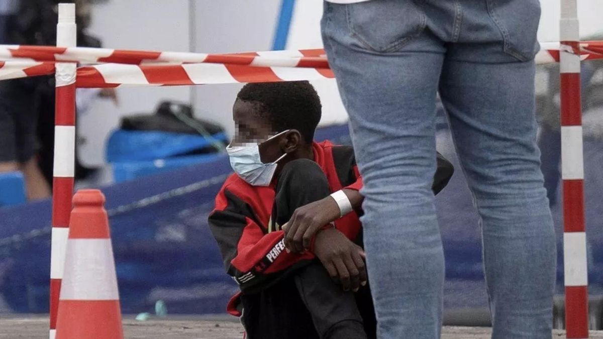 Imagen de archivo de la llegada de un menor a Tenerife.