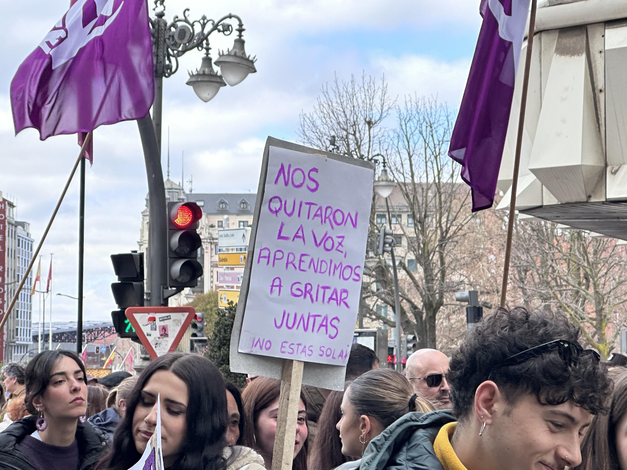 La manifestación del 8M, Día Internacional de las Mujeres, en León