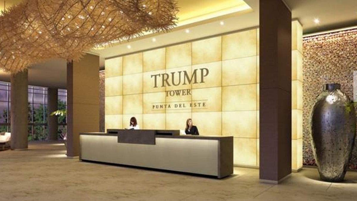 Hall de la Trump Tower en Punta del Este