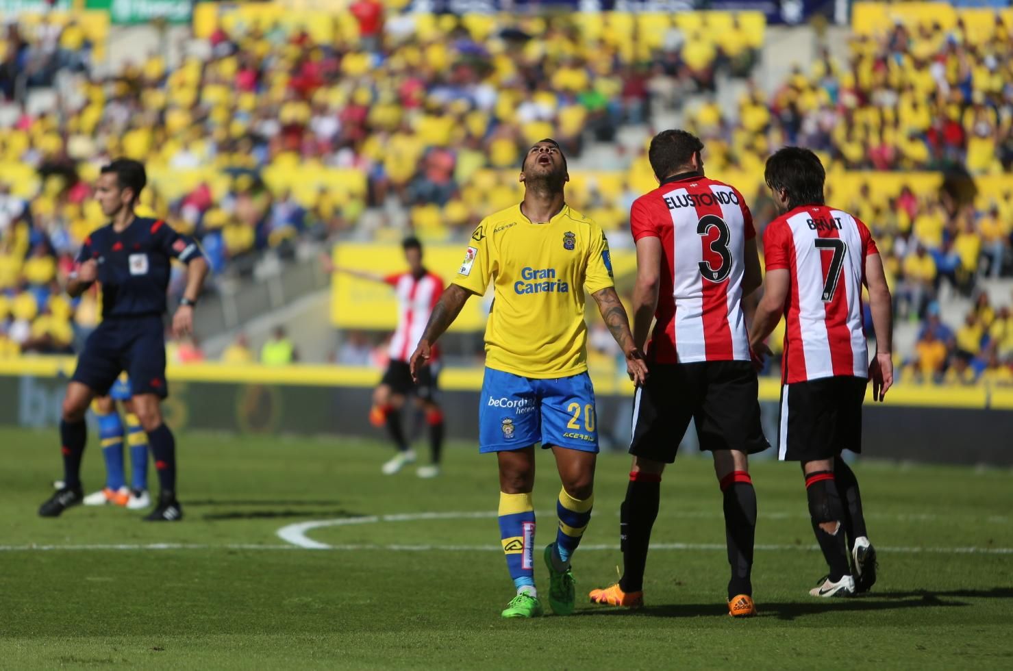 El último de partido de Juan Carlos Valerón en el Estadio de Gran Canaria. (Alejandro Ramos).