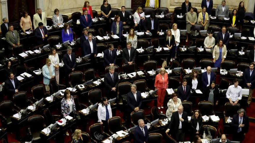 Vista general de una sesión del Congreso argentino en Buenos Aires (Argentina).