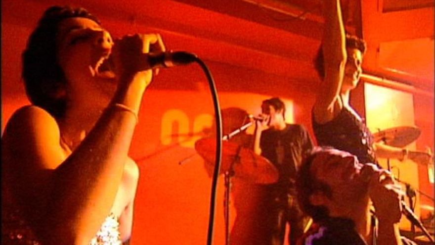 El grupo 'Blas y las astrales en directo'. Fotograma de un vídeo de Diego Abad