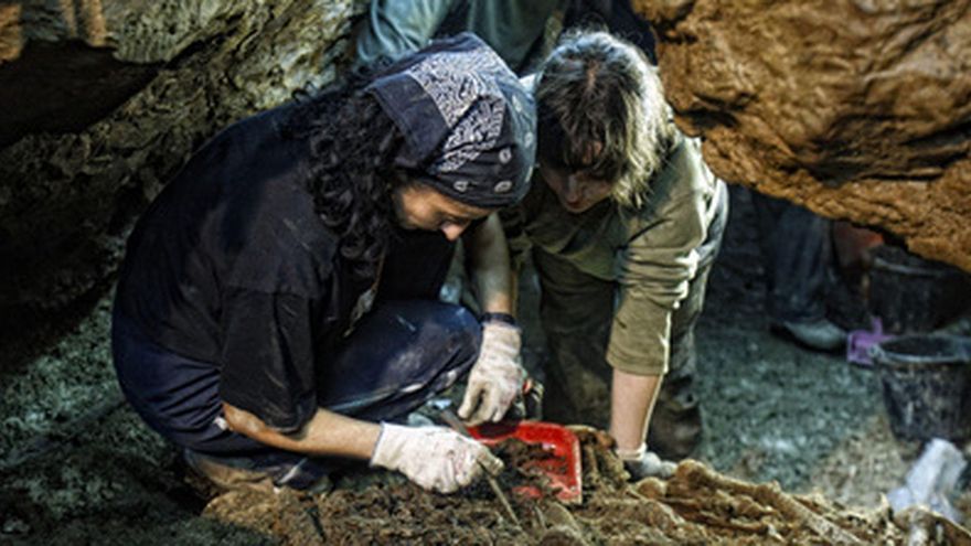 Fosa en la mina de las Cabezuelas en Camuñas (Toledo)