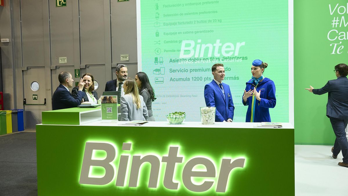 Binter lleva a Fitur las características diferenciales de su modo canario de volar