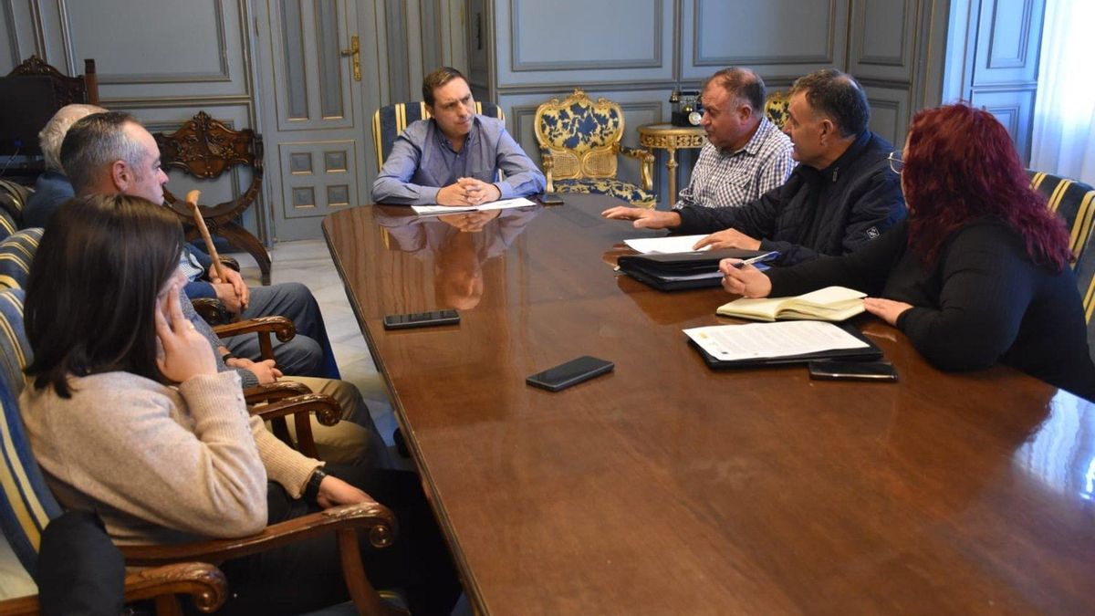 Un momento de la reunión.