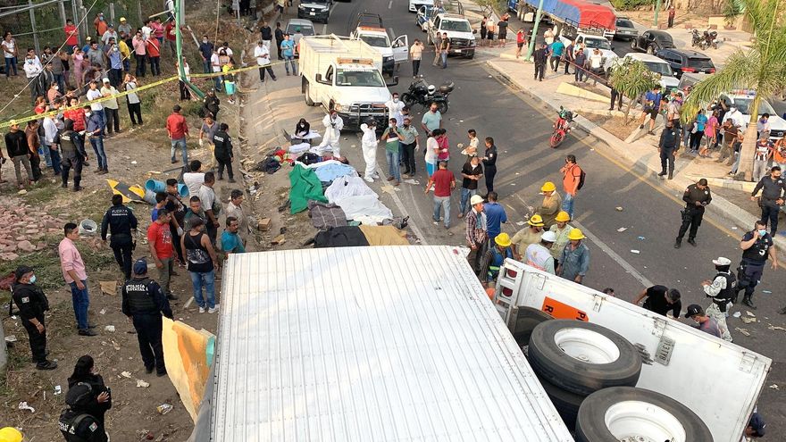 Suben a 11 los dominicanos muertos en un accidente de migrantes en México