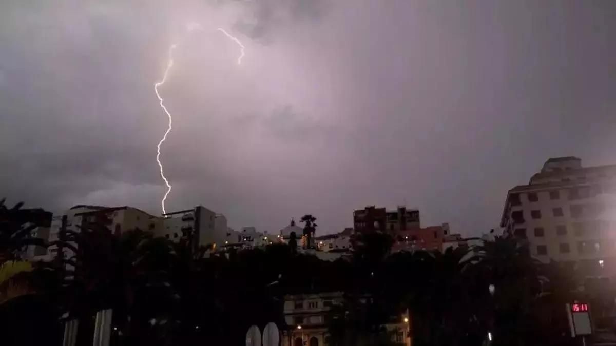 Prealerta por tormentas en La Palma