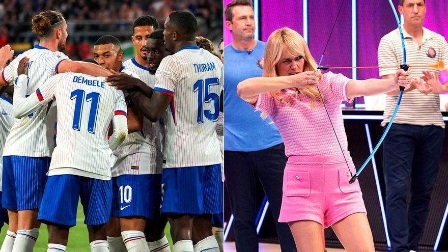 La 1 golea con el debut de Francia (26.5%) en la Eurocopa, pero falla el tiro con el estreno de 'Invictus' (7.7%)