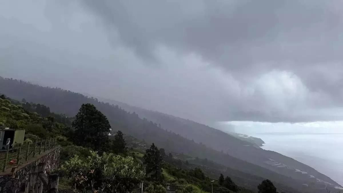 Probables lluvias este jueves en el norte de La Palma, sin descartar en el resto de la Isla