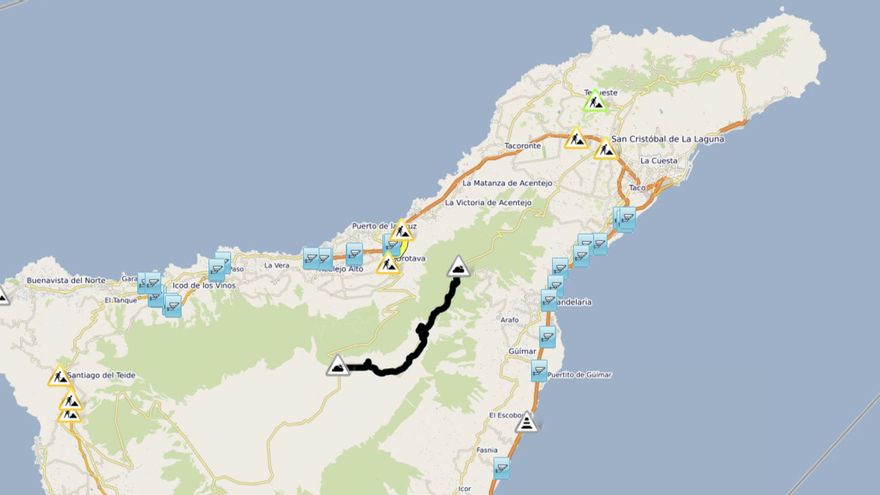 Cerrado el acceso por La Esperanza este martes, a las 09:00 horas.