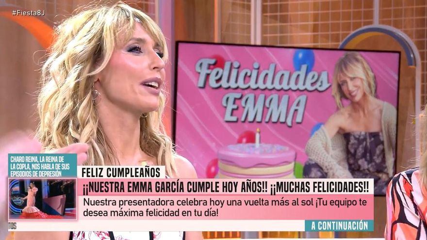 El mensaje del equipo de Emma García por su cumpleaños: "Nuestra guía cuando nos apetecía vivir otras fiestas de fin de semana"