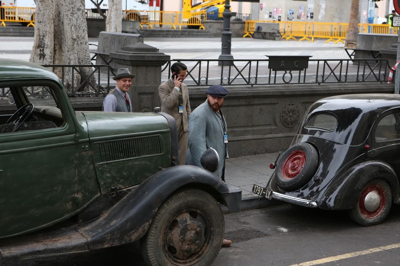 Rodaje de 'Allied' en Las Palmas de Gran Canaria. (ALEJANDRO RAMOS)