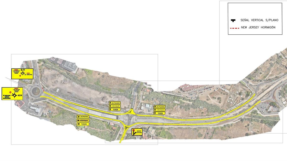 La Consejería de Obras Públicas informa de nuevos desvíos para continuar con los trabajos en la GC-20