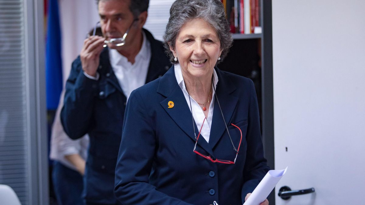 Archivo - La presidenta de Societat Civil Catalana (SCC), Elda Mata, y su vicepresidente, Álex Ramos.