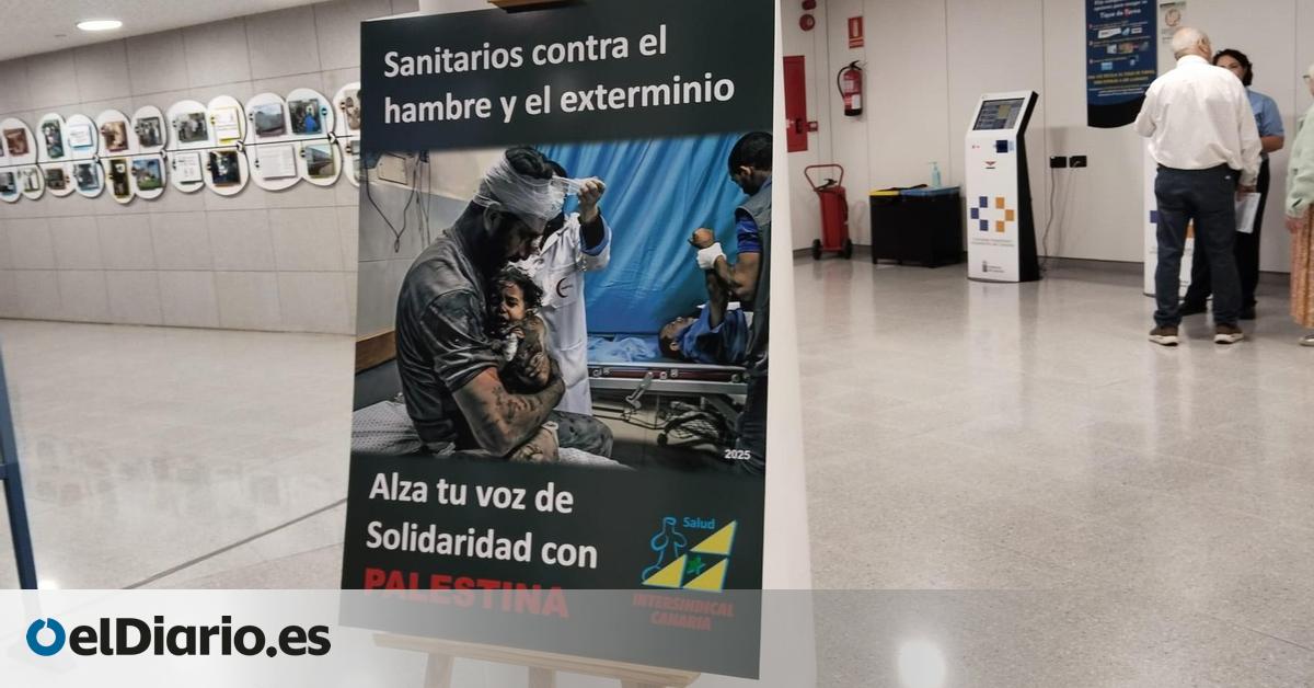 El Gobierno de Canarias retira de los hospitales públicos carteles contra el genocidio en Gaza