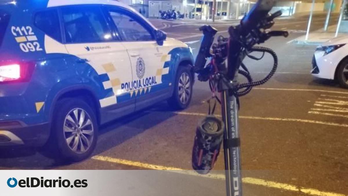 La Policía intercepta al conductor de un patinete que circulaba a casi 100 kilómetros por hora en Santa Cruz de Tenerife