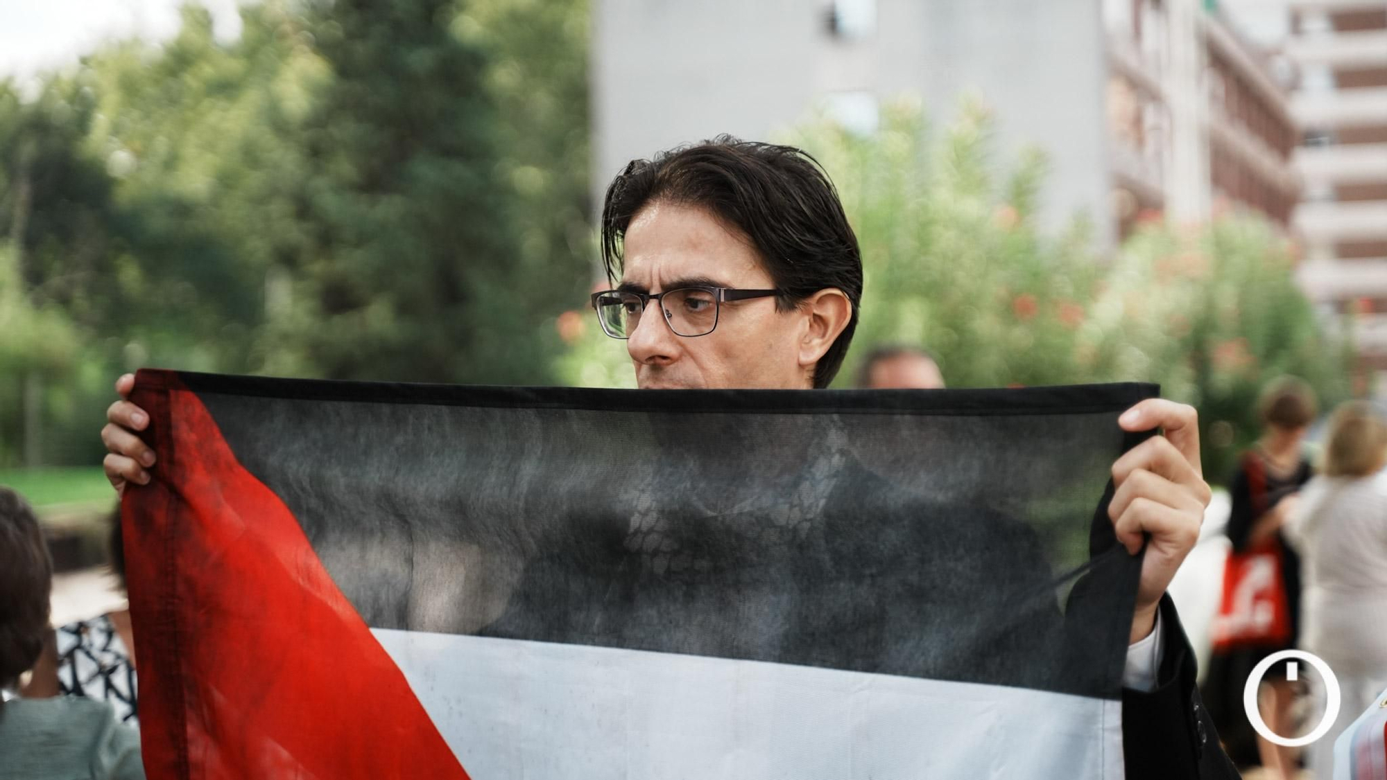 Concentración de las iniciativas solidarias con Palestina de Córdoba.