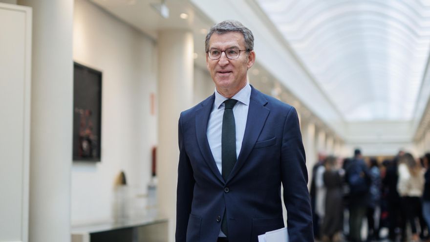El presidente nacional del Partido Popular (PP), Alberto Núñez Feijóo.